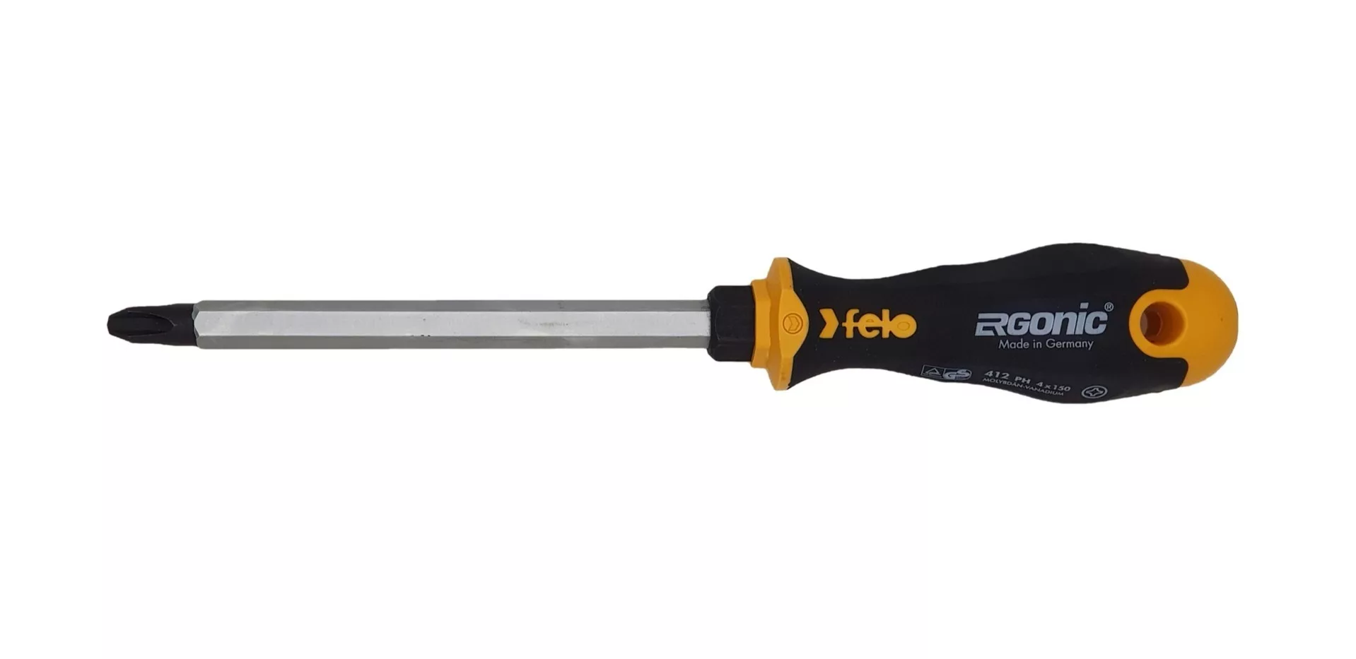 Отвертка крестовая с шестигранным лезвием Ergonic PH 4X150 41240540 Felo