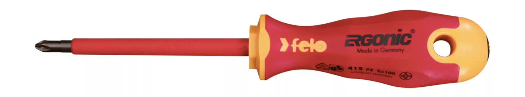Отвертка диэлектрическая Ergonic крестовая PZ 2X100 41520390 Felo