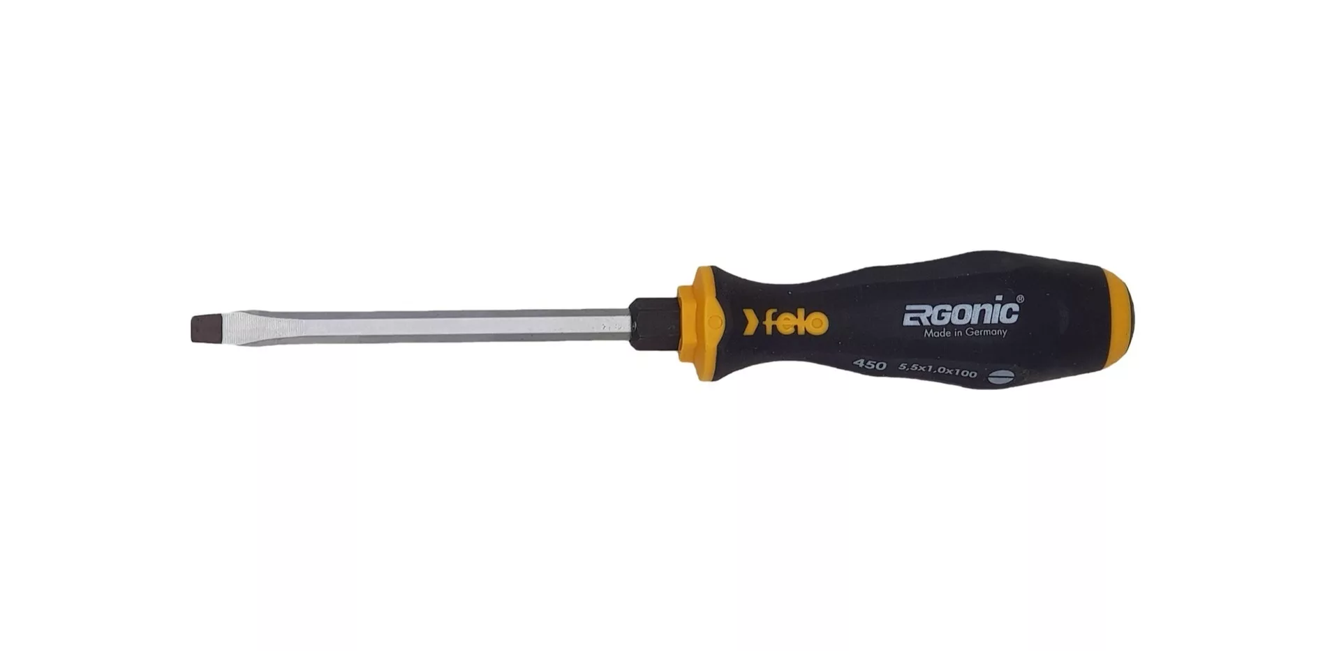 Отвертка плоская шлицевая ударная Ergonic 5,5X1,0X100 45005540 Felo