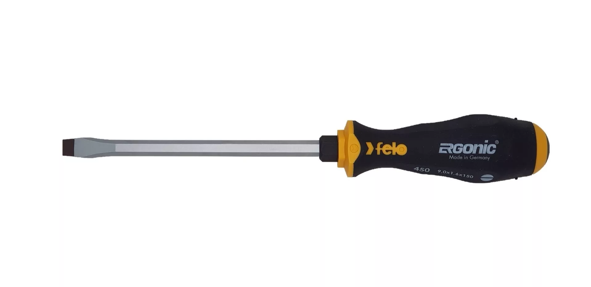Отвертка плоская шлицевая ударная Ergonic 9,0X1,6X150 45009040 Felo