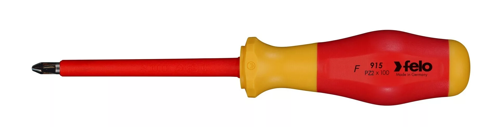 Отвертка диэлектрическая крестовая PZ2X100 91520390 Felo