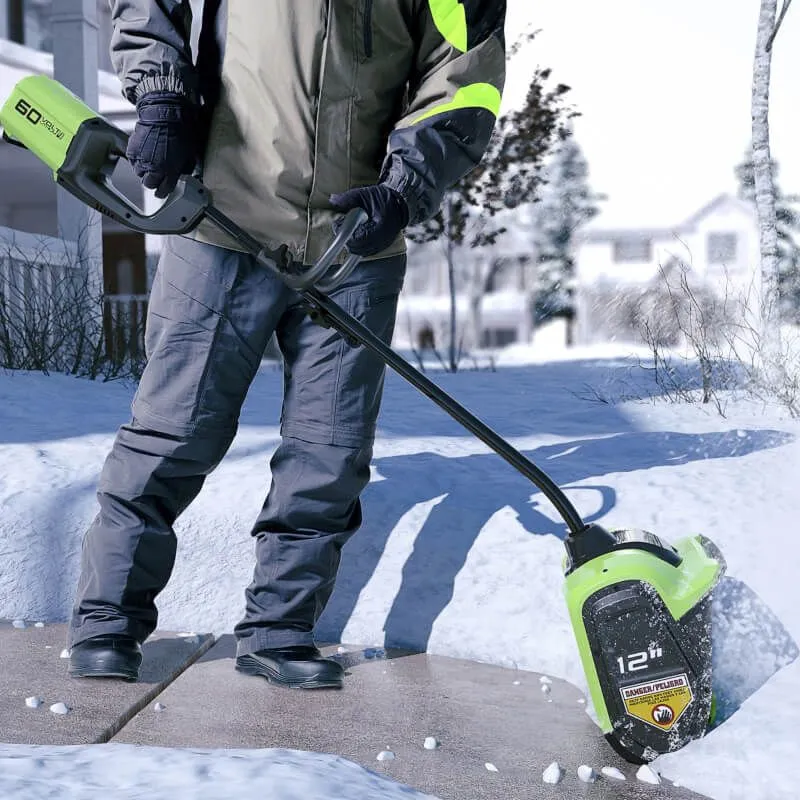 Снегоуборщик аккумуляторный Greenworks GD60SS, 60V, 30 см, бесщеточный, c 1хАКБ 5Ач и ЗУ (2602607UG)