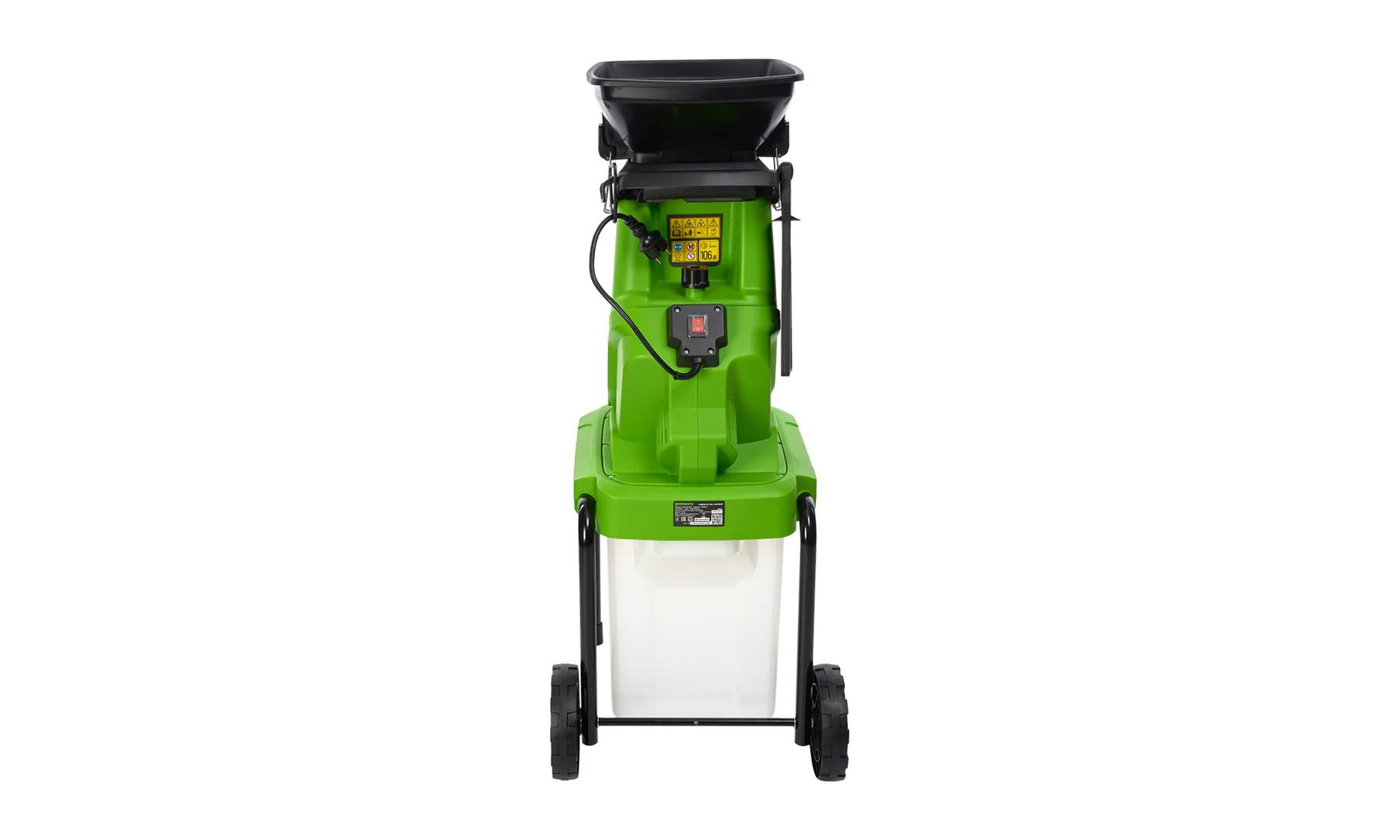 Измельчитель садовый электрический Greenworks Арт. 2208007, 220 В, 2800 Вт с контейнером_5