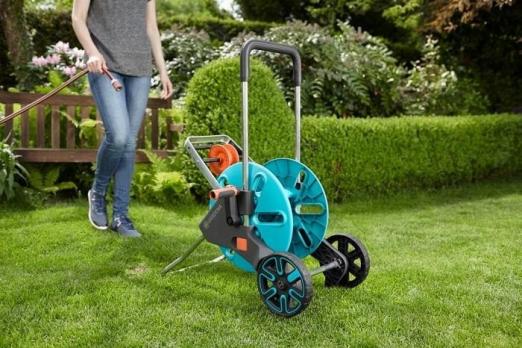 Тележка для шланга GARDENA CleverRoll M Easy с комплектом для полива металлическая 18547-20.000.00 18547-20.000.00