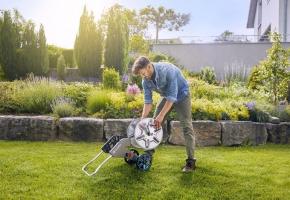 Тележка для шланга GARDENA CleverRoll M с комплектом для полива металлическая 18542-20.000.00 18542-20.000.00_4