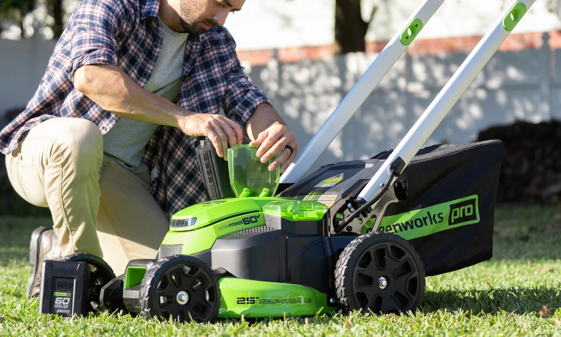 Газонокосилка аккумуляторная GREENWORKS 2519107 60V, без АКБ и ЗУ