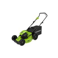 Газонокосилка аккумуляторная Greenworks GD40LM46HP, 40V, 46 см, бесщеточная, c 1хАКБ 4А*ч и ЗУ 2514407UB_1