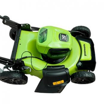 Газонокосилка аккумуляторная Greenworks GD40LM46HP, 40V, 46 см, бесщеточная, c 1хАКБ 4А*ч и ЗУ 2514407UB