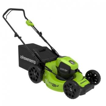 Газонокосилка аккумуляторная Greenworks GD40LM46HP, 40V, 46 см, бесщеточная, c 1хАКБ 4А*ч и ЗУ 2514407UB