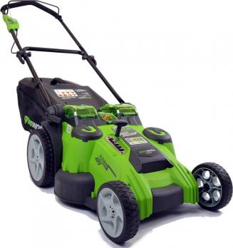 Газонокосилка аккумуляторная Greenworks G40LM49DB, TwinForce, 40V, 49 см, без АКБ и ЗУ 2500207