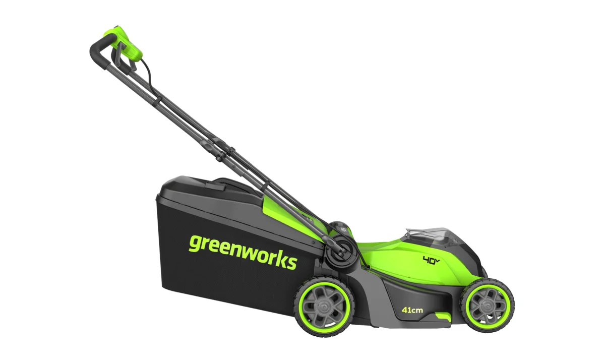 Газонокосилка аккумуляторная Greenworks GD40LM411, 40V, 41 см, бесщеточная,c АКБ 4Ач и ЗУ 2521007UB_3