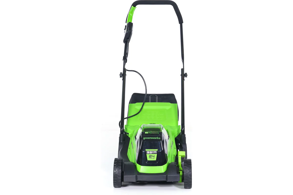 Газонокосилка аккумуляторная GreenWorks GD24LM33, 24V, 33 см, бесщеточная, с 1хАКБ 4Ач и ЗУ 2516107UB_4