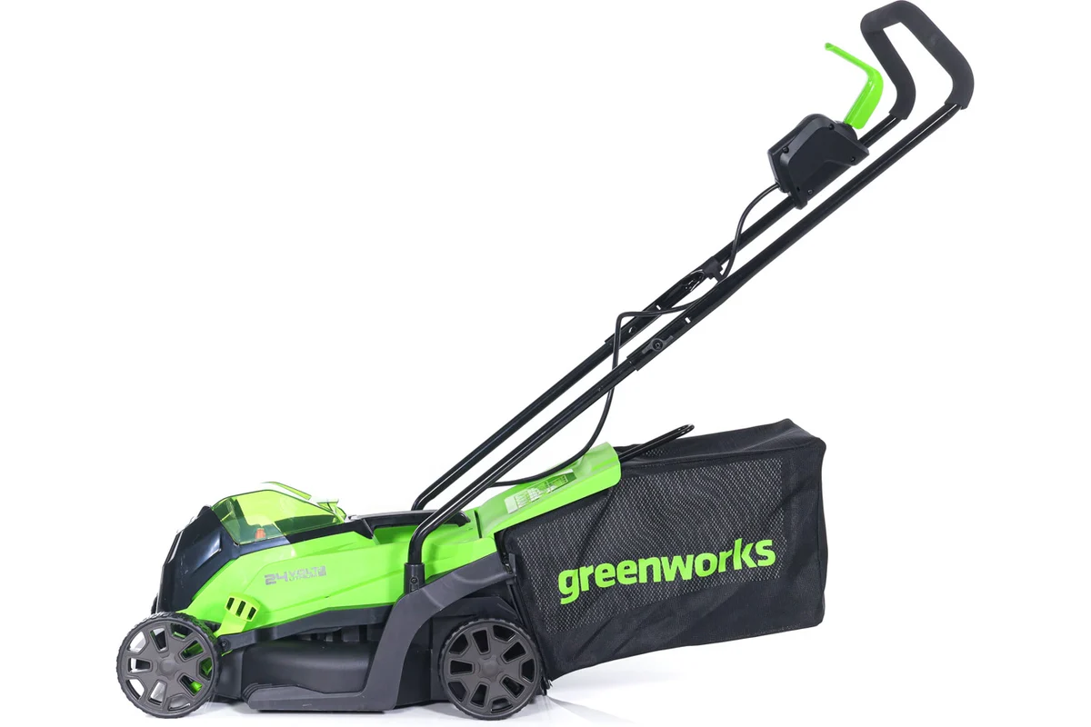 Газонокосилка аккумуляторная GreenWorks 24V, 33 см, бесщеточная, с 1хАКБ 2Ач и ЗУ 2516107UA_6