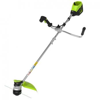 Триммер аккумуляторный Greenworks GD60BCBK4,60V, 40 см, бесщеточный с велосипедной ручкой, с АКБ 4Ач и ЗУ