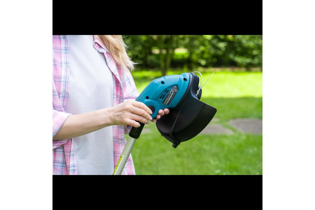 Триммер аккумуляторный Makita LXT 18В, 2в1 триммер/кромкорез, d-26см, телескоп штанг, BL1815N, DC18SD DUR181SY_5